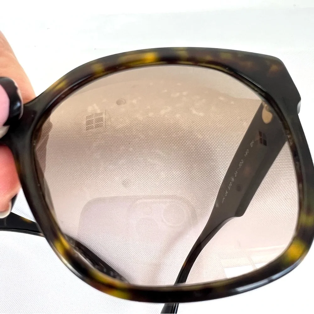 PRADA PR 10RSF-2AU3D0-57 Brown Gradient Lenses Cat Eye Havana Frame Sunglasses